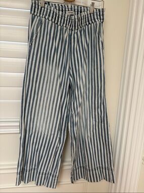 Kensie Vertical Stripe Wide-Leg Pants